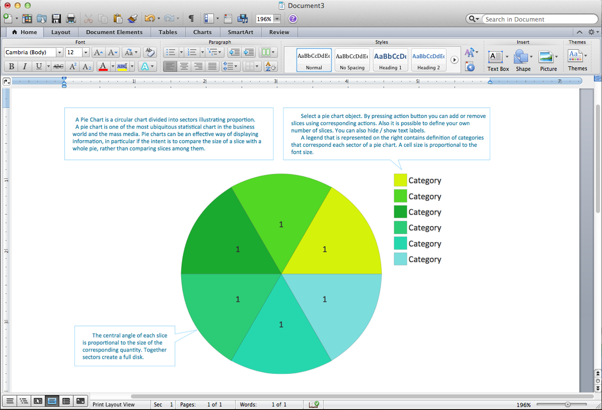 Pie Chart Word Template. Pie Chart Examples Inside Information Mapping Word Template