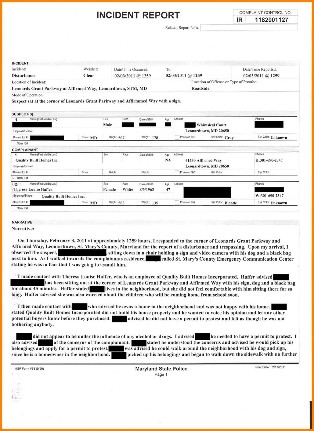 Police Report Example Sample Philippines Tagalog Throughout Ir Report Template