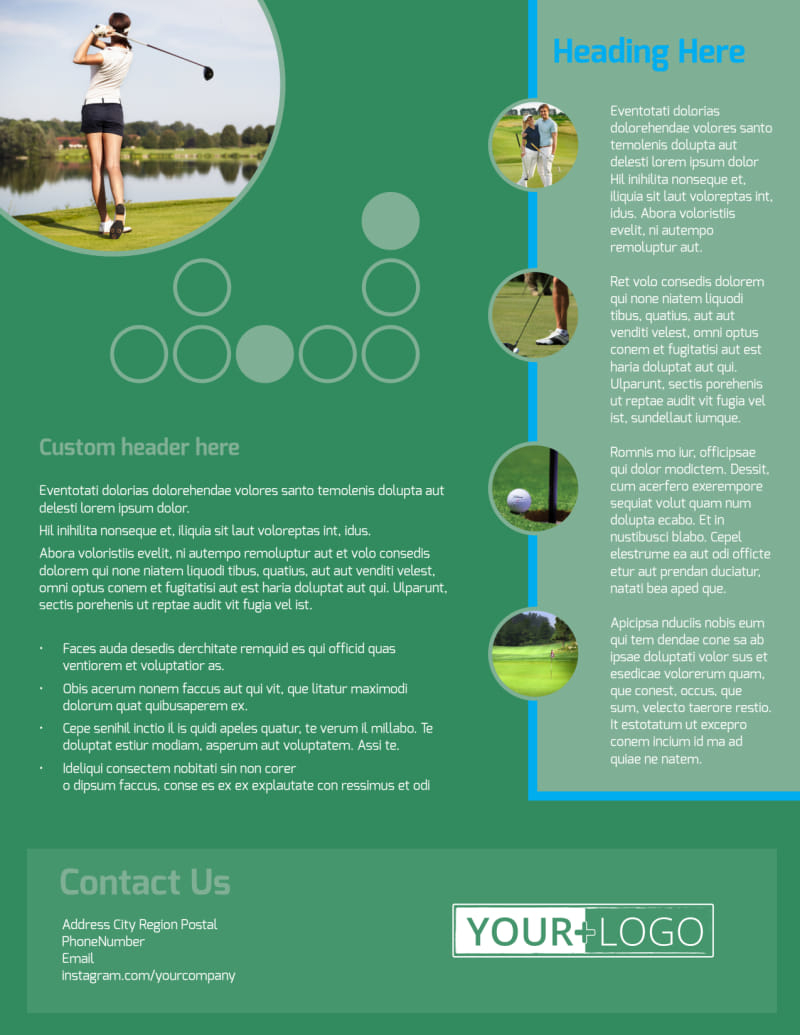 Popular Golf Tournament Flyer Template Intended For Golf Outing Flyer Template