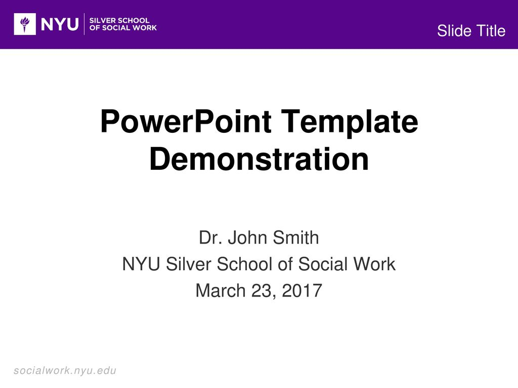 Powerpoint Template Demonstration – Ppt Download Intended For Nyu Powerpoint Template