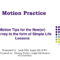 Ppt – Motion Tips For The New(Er) Attorney In The Form Of Throughout Motion In Limine Template