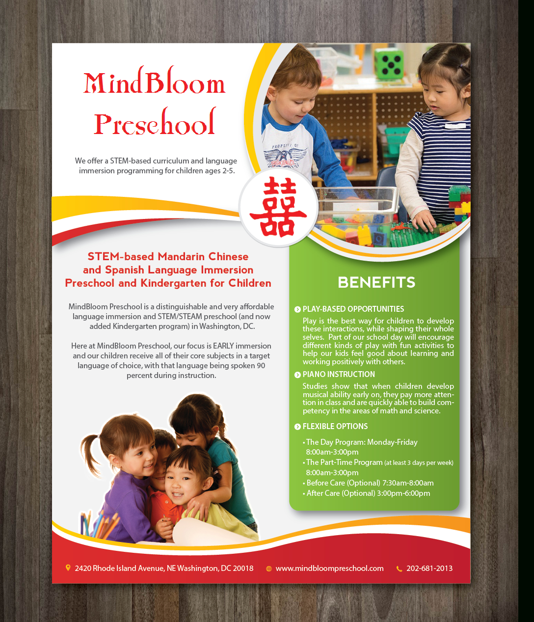 Preschool Flyer Design – Colona.rsd7 Throughout Kindergarten Flyer Template