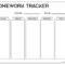 Printable Homework Organizer – Colona.rsd7 For Homework Agenda Template