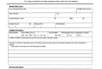 Printable Insurance Incident Report - Fill Online, Printable for Insurance Incident Report Template