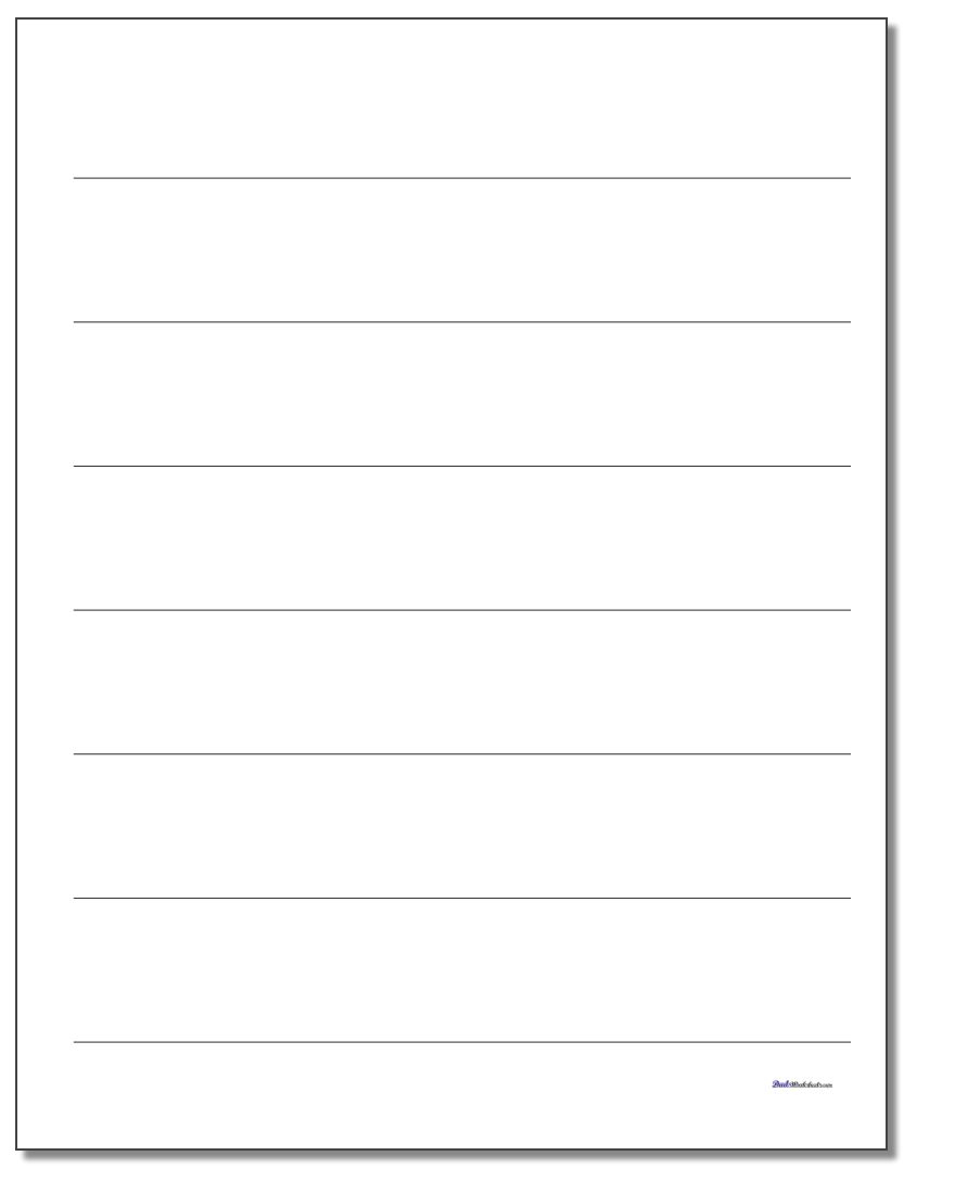 Printable Lined Paper In Notebook Paper Template For Word