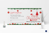 Printable Merry Christmas Gift Certificate with Merry Christmas Gift Certificate Templates