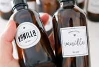 Printable Vanilla Extract Labels - Tidbits within Homemade Vanilla Extract Label Template