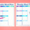 Printable Weekly Meal Planner Template – Happiness Is Homemade Pertaining To Menu Planner With Grocery List Template