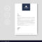 Professional Blue Letterhead Graphic Template Pertaining To Letterhead With Logo Template