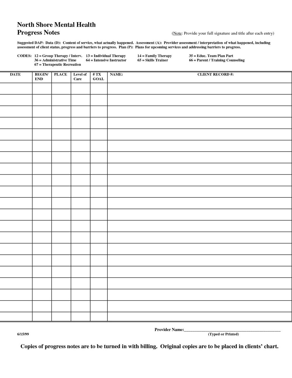 Progress Notes Templates – Colona.rsd7 Throughout Mental Health Progress Note Template