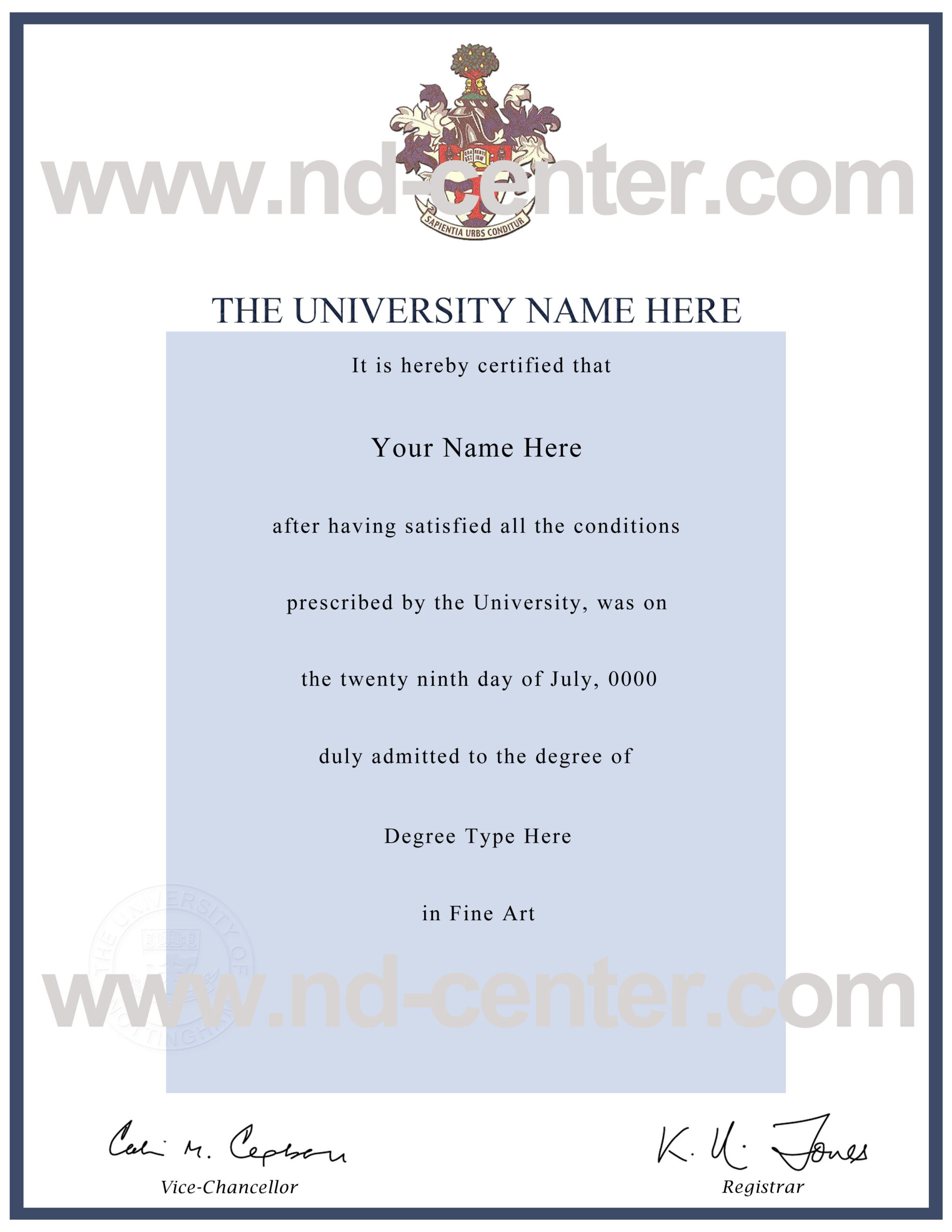 Quality Fake Diploma Samples Intended For Masters Degree Certificate Template