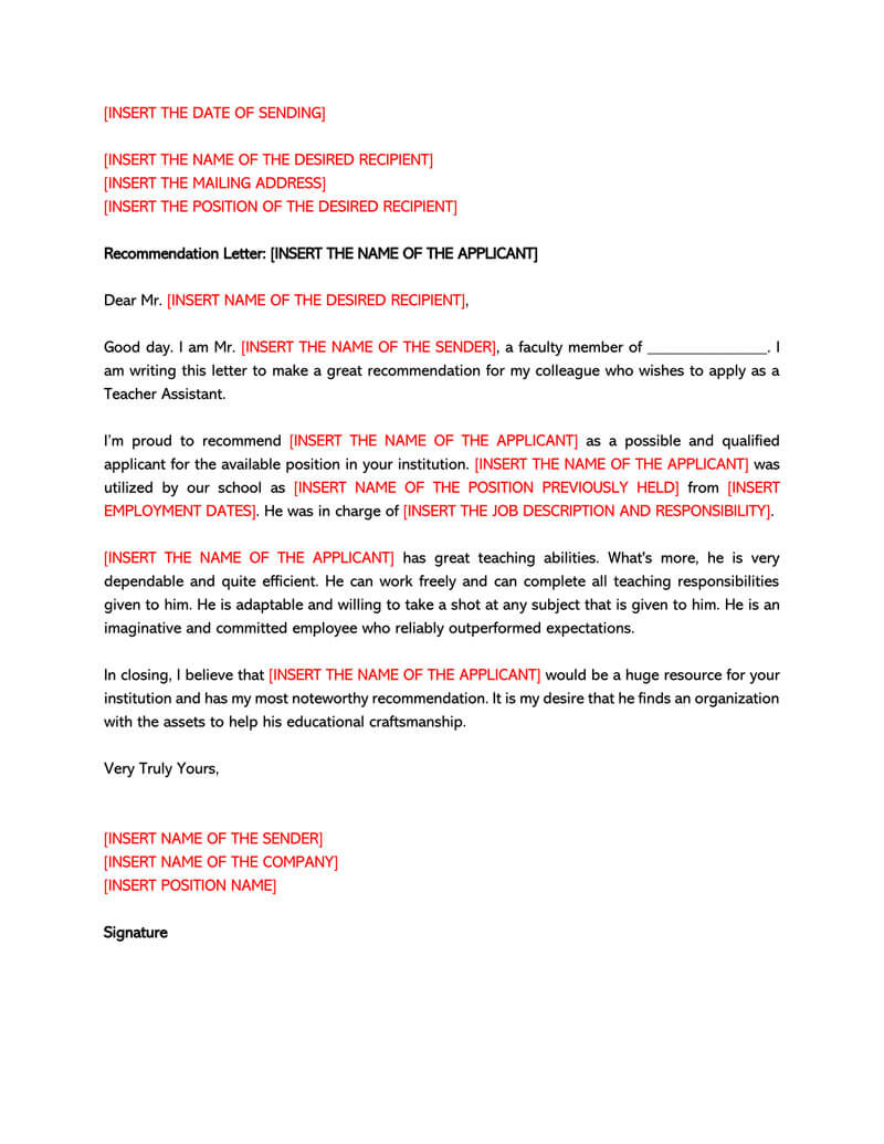 Recommendation Letter For A Teacher (32+ Sample Letters Regarding Letters To Parents From Teachers Templates