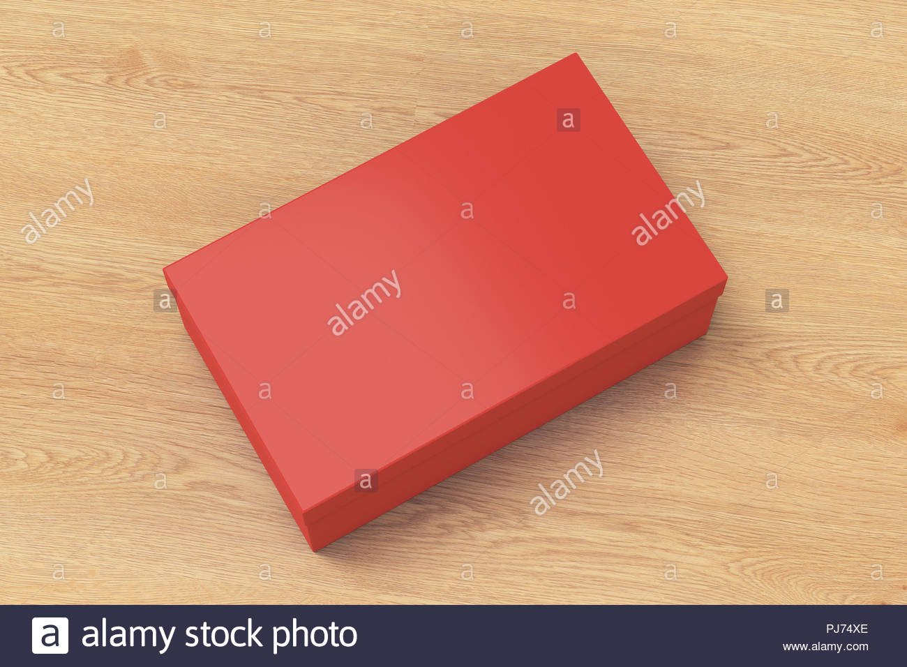 Red Shoe Box Container On Wooden Background. Packaging Regarding Nike Shoe Box Label Template