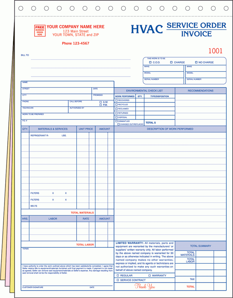 Repair Estimate Form Auto Repair Invoicing Sample 2 Sample For Hvac Service Order Invoice Template