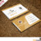 Restaurant Chef Business Card Template Free Psd With Name Card Template Psd Free Download