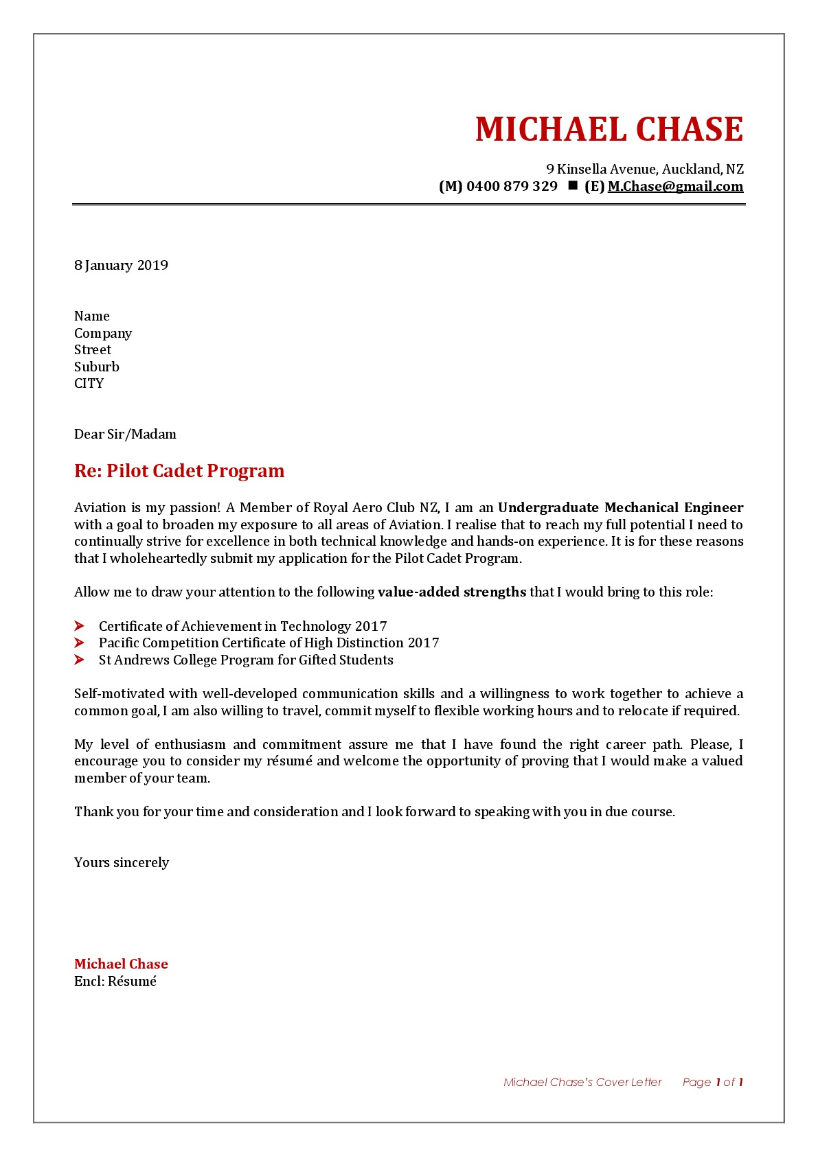Resume Cover Letter Template – Write A Letter That Opens Doors With Material Letters Template