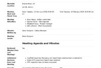 Safety Meeting Minutes Template - Colona.rsd7 throughout Minutes Of The Meeting Template