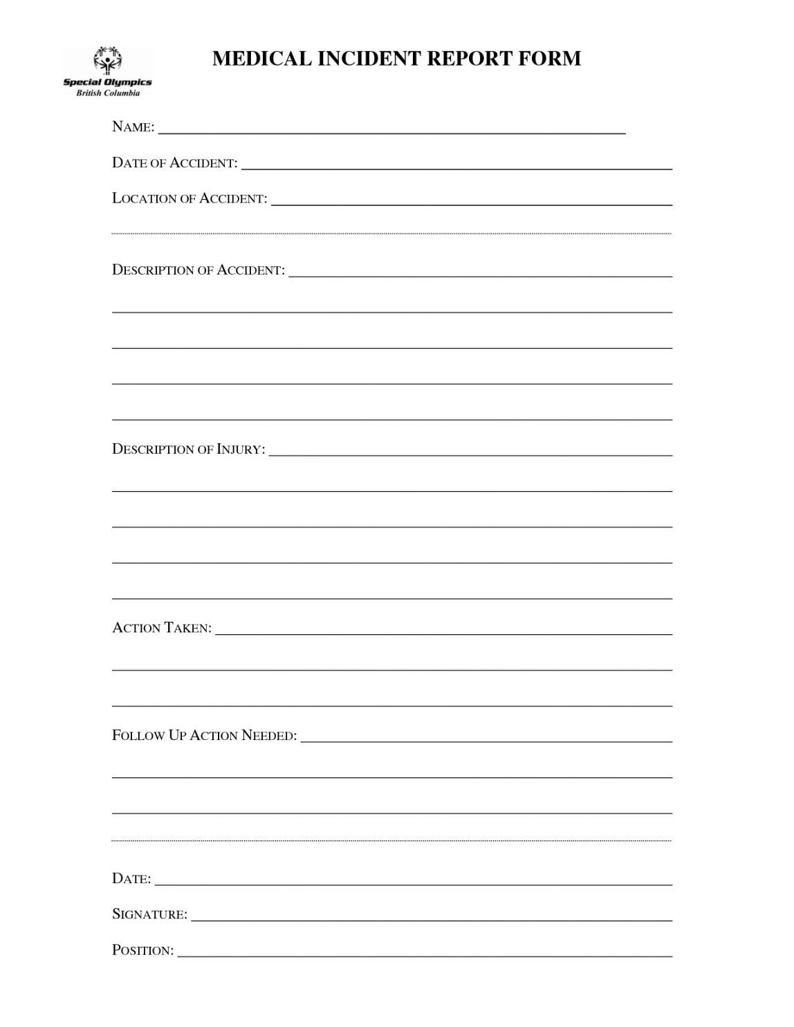 Sample Best Photos Of Medical Office Incident Report Form With Office Incident Report Template