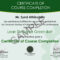 Sample Certificates – Lean Six Sigma India In Green Belt Certificate Template