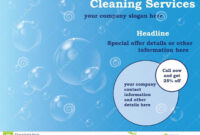 Sample Cleaning Service Flyers - Colona.rsd7 throughout Janitorial Flyer Templates