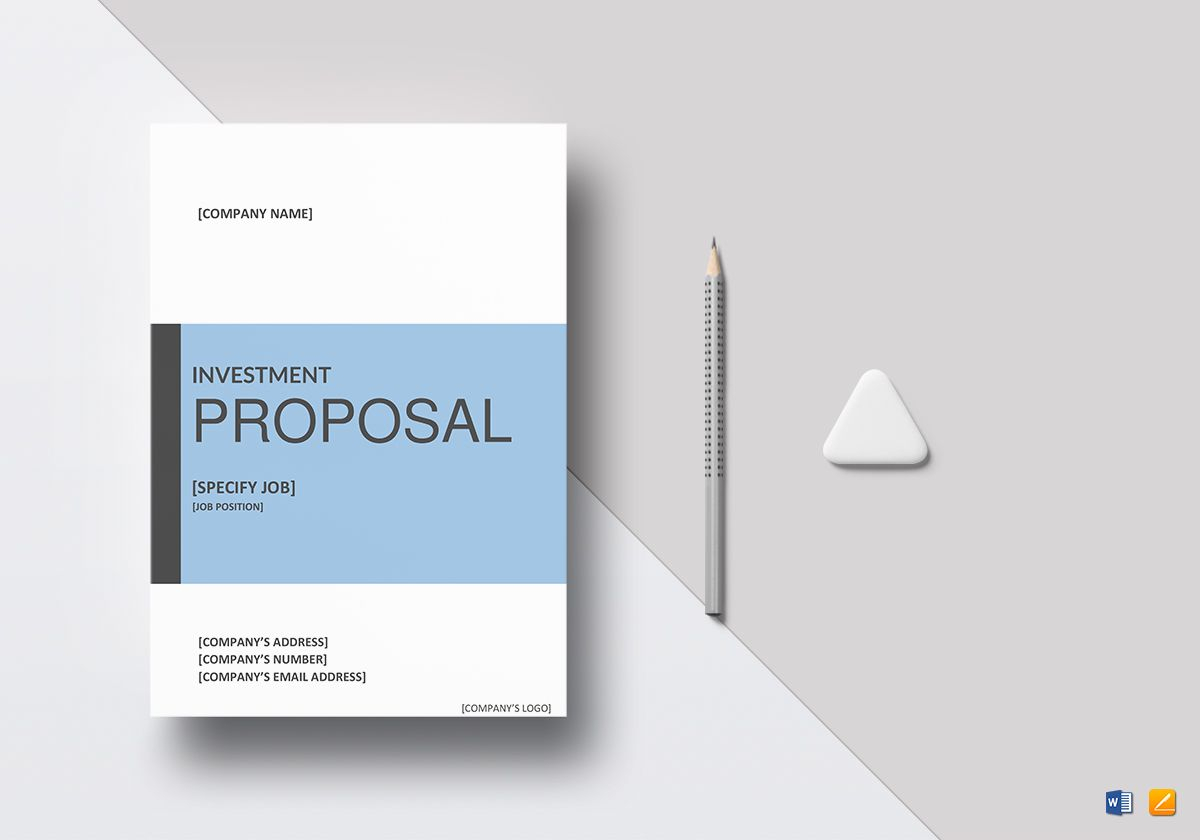 Sample Investment Proposal Template Pertaining To Investment Proposal Template