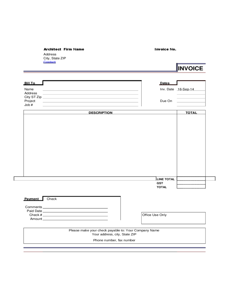 Sample Invoice Template – 3 Free Templates In Pdf, Word Intended For Invoice Template Filetype Doc