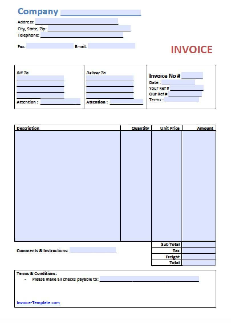 Sample Invoice Template Doc – Colona.rsd7 Within Invoice Template Uk Doc