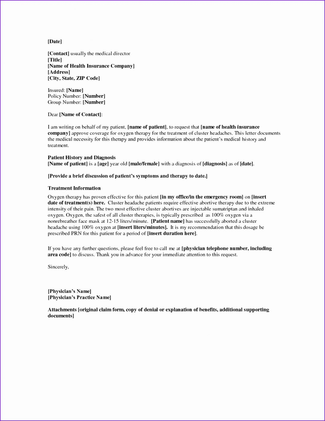 Sample Legal Appeal Letter Format For Unemployment Insurance In Letter Of Medical Necessity Template