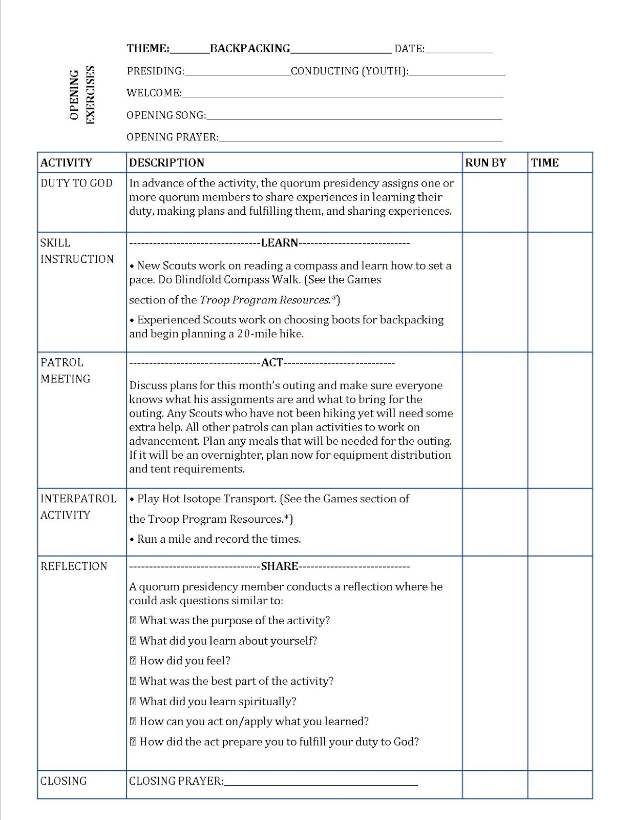 Sample Sacrament Meeting Agenda – New Sample A With Regard To Lds Sacrament Meeting Program Template