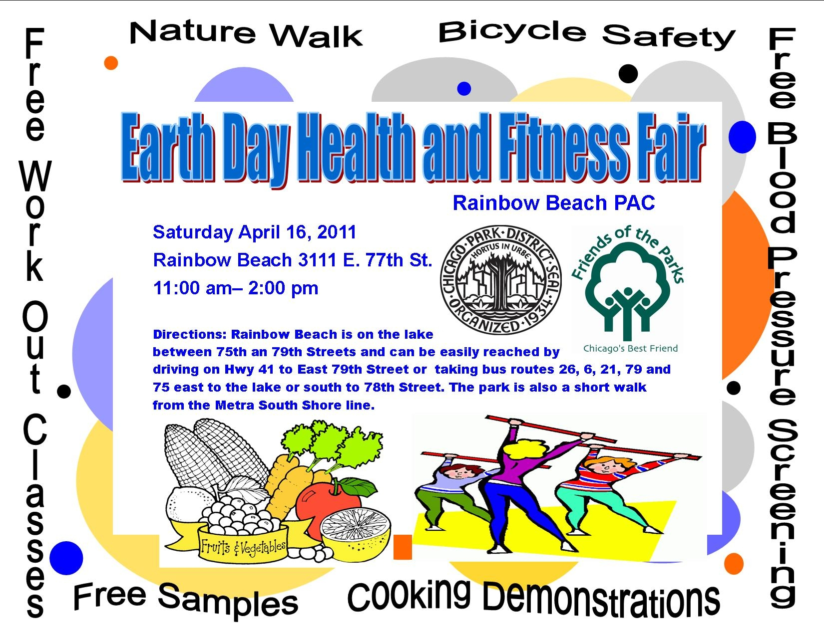 Saturday April 16: Beach Cleanup + Health And Fitness Fair With Health Fair Flyer Templates Free
