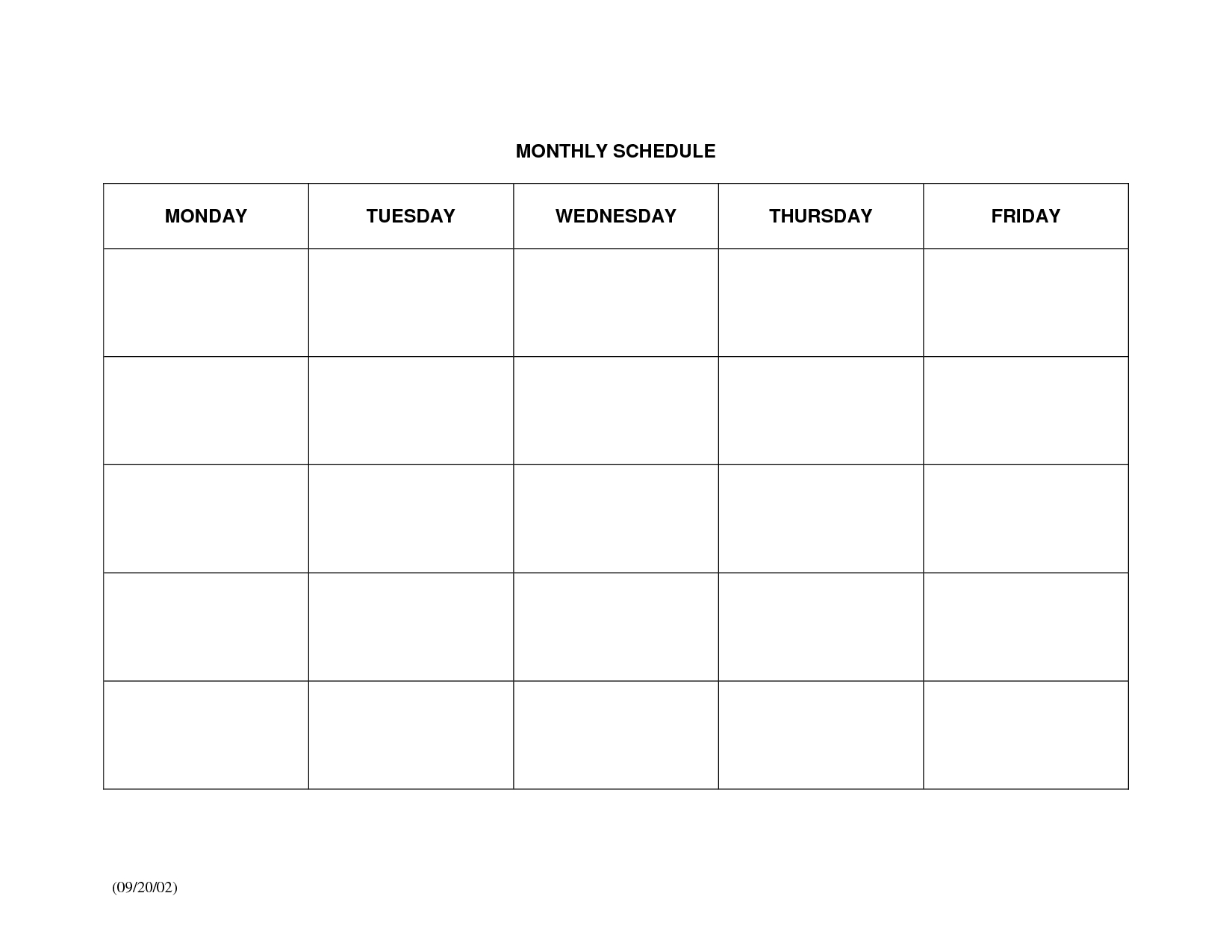 Schedule Monthly Calendar – Colona.rsd7 Pertaining To Monthly Meeting Calendar Template