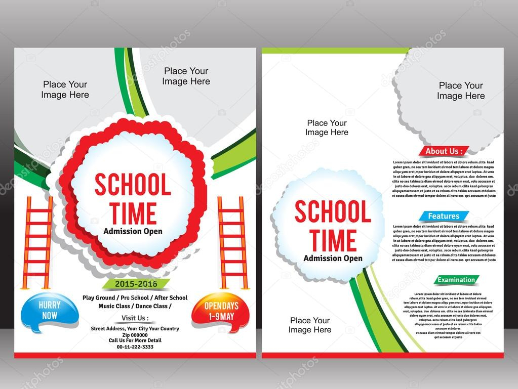 School Admission Advertisement Poster In English | School Intended For Now Open Flyer Template
