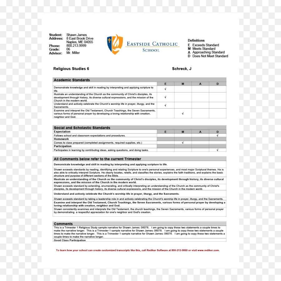 School Teacher Png Download - 1100*1100 - Free Transparent Throughout Middle School Report Card Template