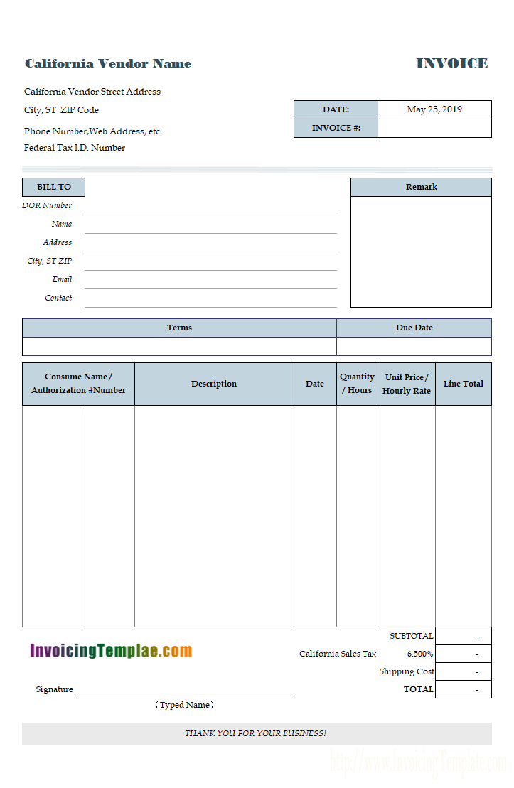 Service Invoice Template Intended For Hvac Service Invoice Template Free