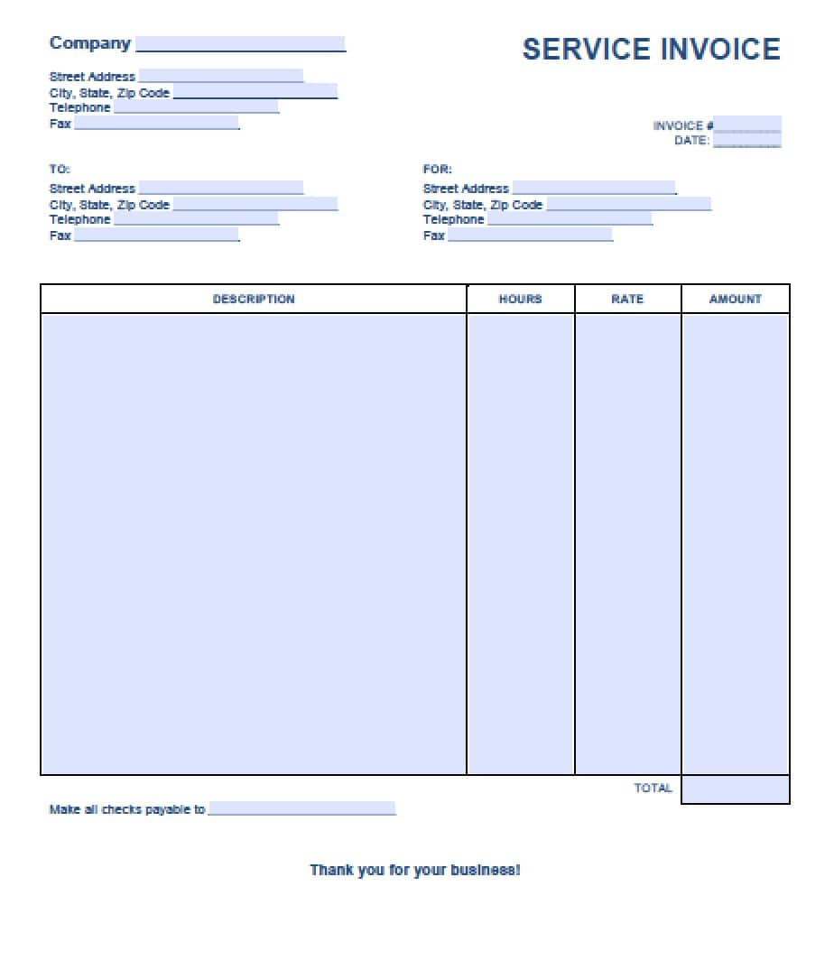 Services Invoice Template Free - Colona.rsd7 With Regard To Maintenance Invoice Template Free