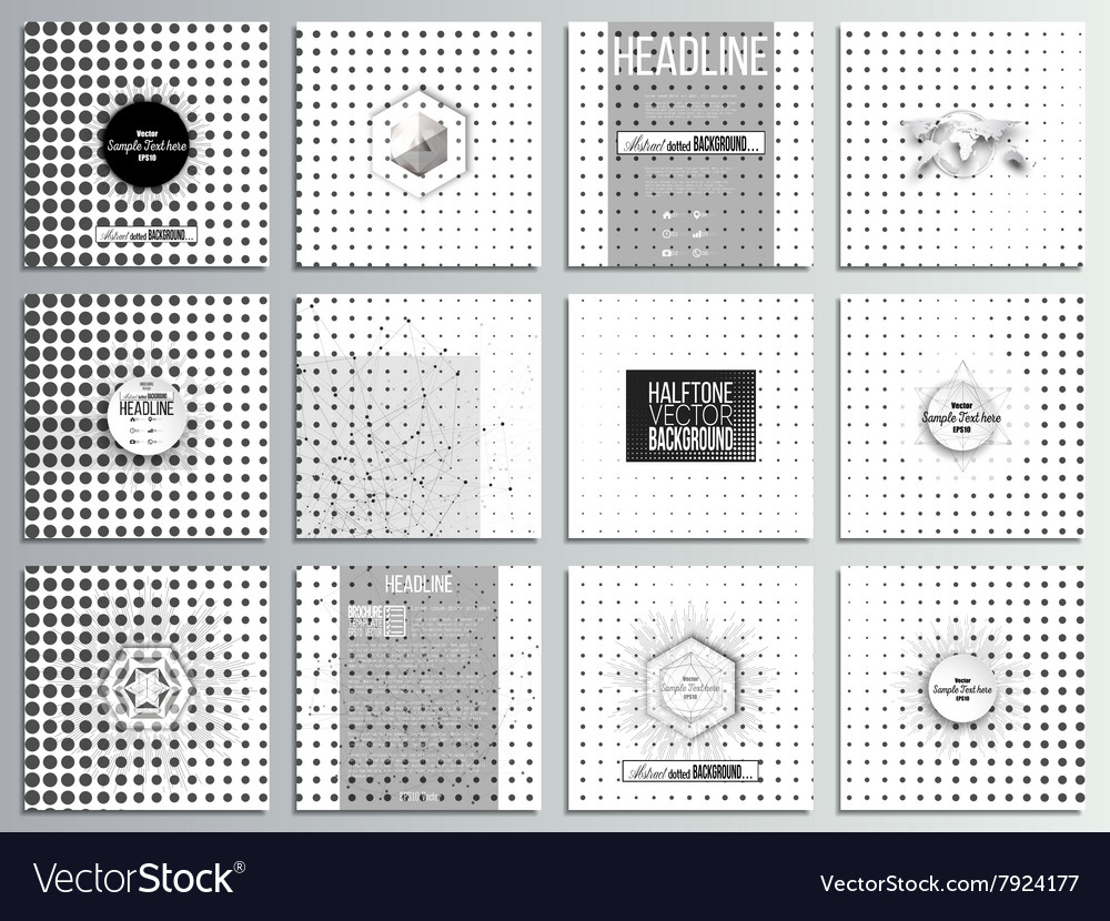 Set Of 12 Creative Cards Square Brochure Template Intended For Med Cards Template