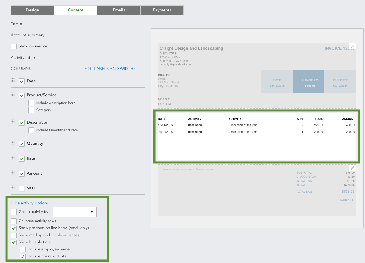 Set Up And Send Progress Invoices In Quickbooks On Regarding How To Edit Quickbooks Invoice Template
