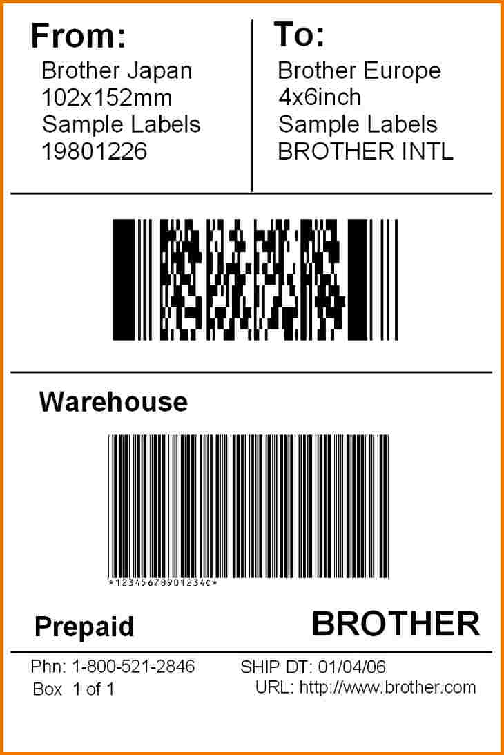Shipping Label Template | Authorization Letter Pdf Regarding International Shipping Label Template