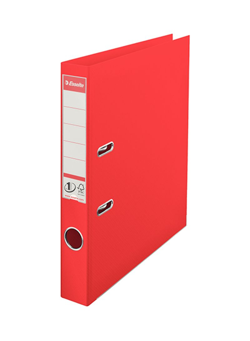 Shop Esselte Vivida Lever Arch File Red Online In Dubai, Abu Within Lever Arch Spine Label Template