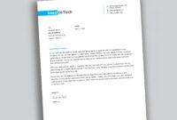 Simple And Clean Word Letterhead Template - Free - Used To Tech regarding Ms Word Letterhead Template