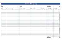 Simple Mileage Log - Free Mileage Log Template Download in Mileage Report Template