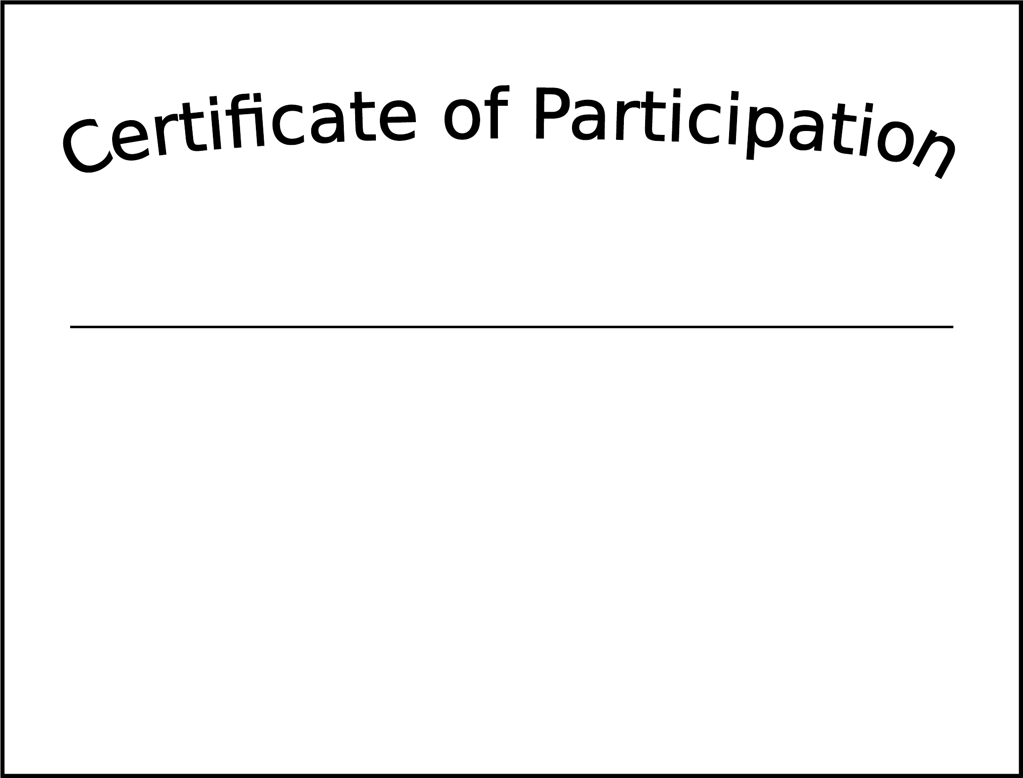 Simple Participation Certificate Template Free Download Pertaining To Generic Certificate Template