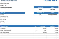 Simple Service Invoice intended for Microsoft Office Word Invoice Template