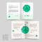 Simplicity Half Fold Brochure Template Design — Stock Vector With Half Page Brochure Template