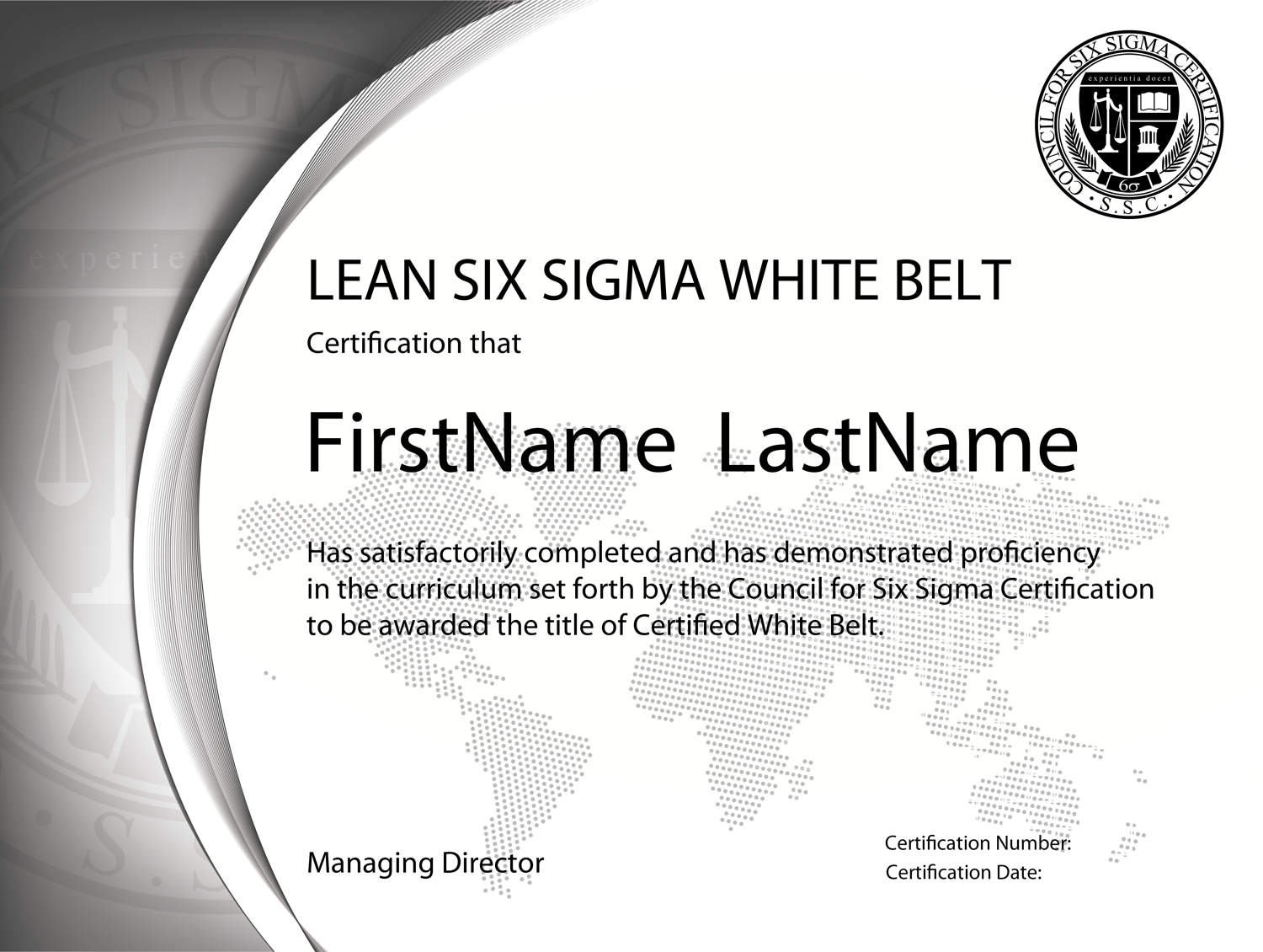 Six Sigma Green Belt Training & Certification In Healthcare Regarding Green Belt Certificate Template