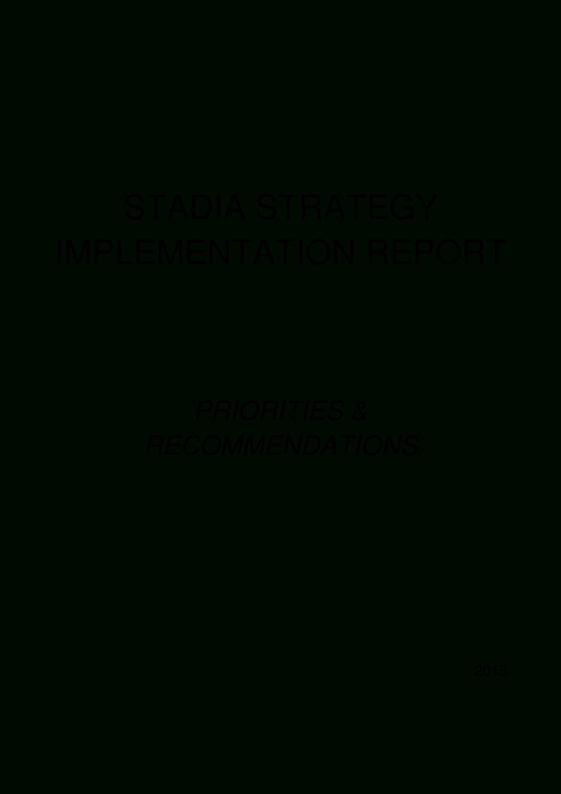 Strategy Implementation Report | Templates At Intended For Implementation Report Template