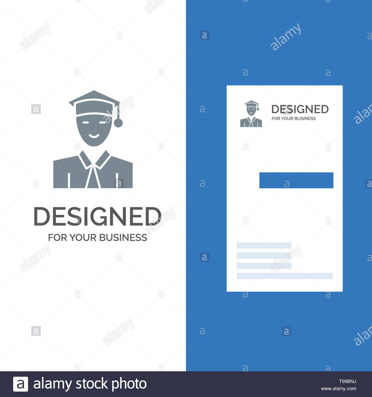 Student, Education, Graduate, Learning Grey Logo Design And Inside Graduate Student Business Cards Template