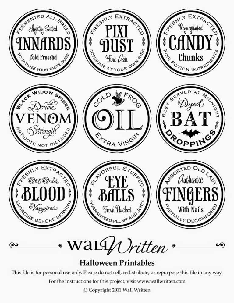 Superb Harry Potter Apothecary Labels Free Printable intended for Harry