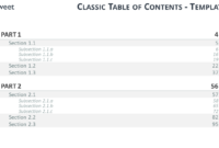 Table Of Content Templates For Powerpoint And Keynote in Microsoft Word Table Of Contents Template