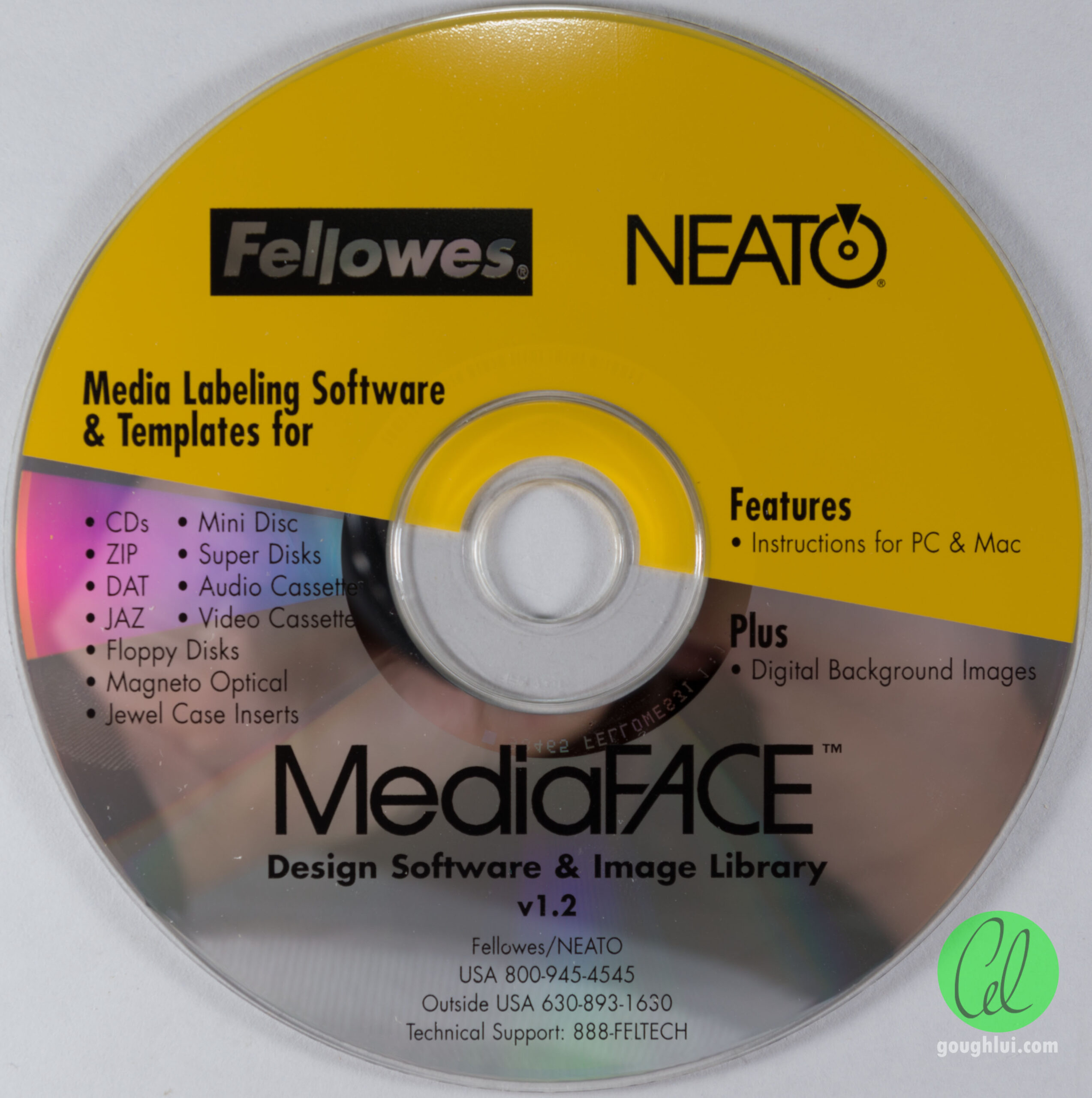 Tech Flashback: Fellowes Neato 2000 Cd Labeler Kit | Gough's In Neato By Fellowes Cd Label Template